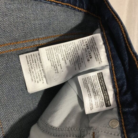 LEVIS Premium BIG E Woman Wedgie 27 Jean High Waist Straight Inseam28 Buttonfly - Picture 12 of 12